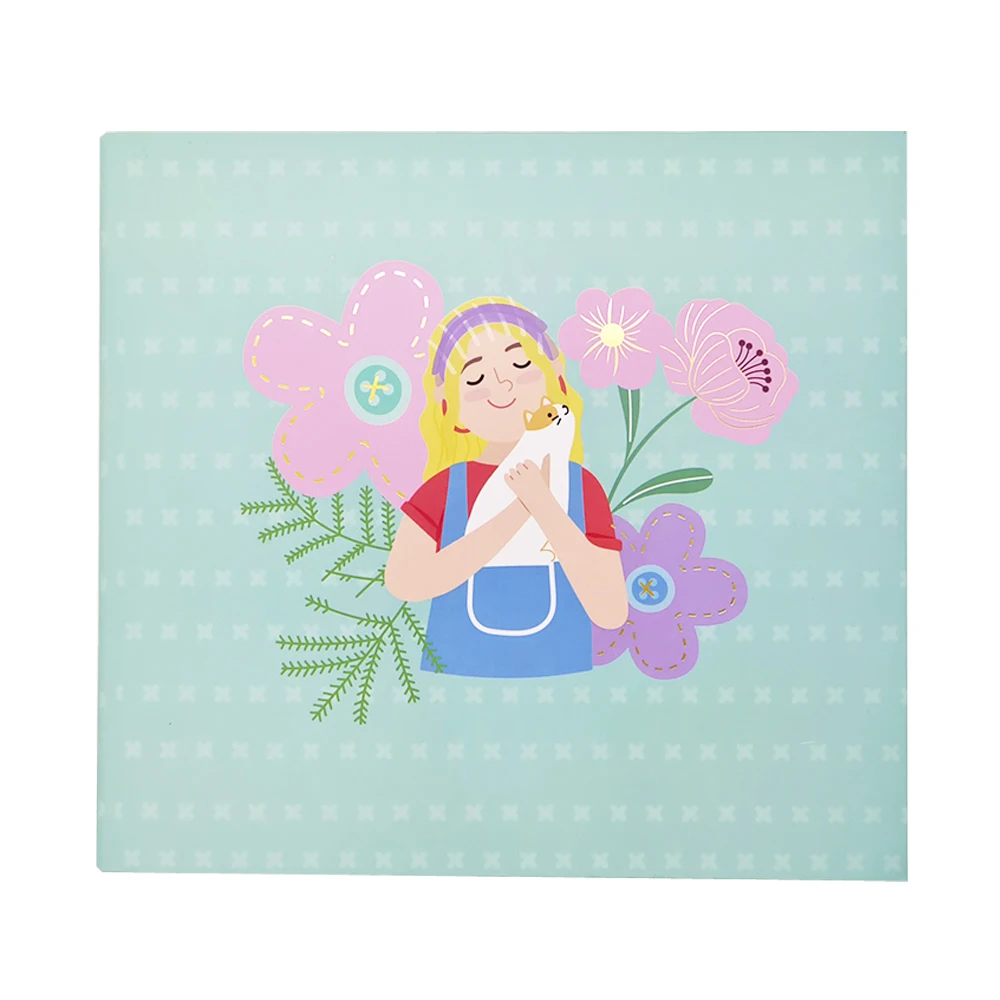 Creative Path 8 Inch Scrapbook Album Dik Handgemaakt DIY Scrapbook Fotoalbum 12 Pagina's Journaling Fotoalbum met Witte Bladen