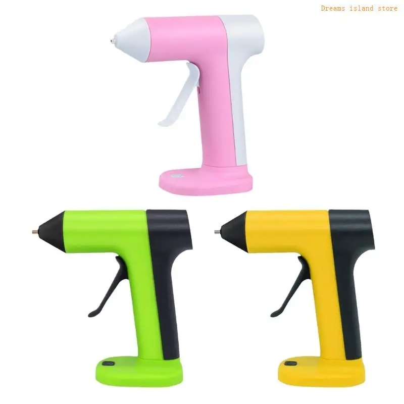 Rechargeable Small Cordless Glues Guns 2000mAh Battery Quick Heating Nozzle Design for Crafting and Home Repairs HX6C