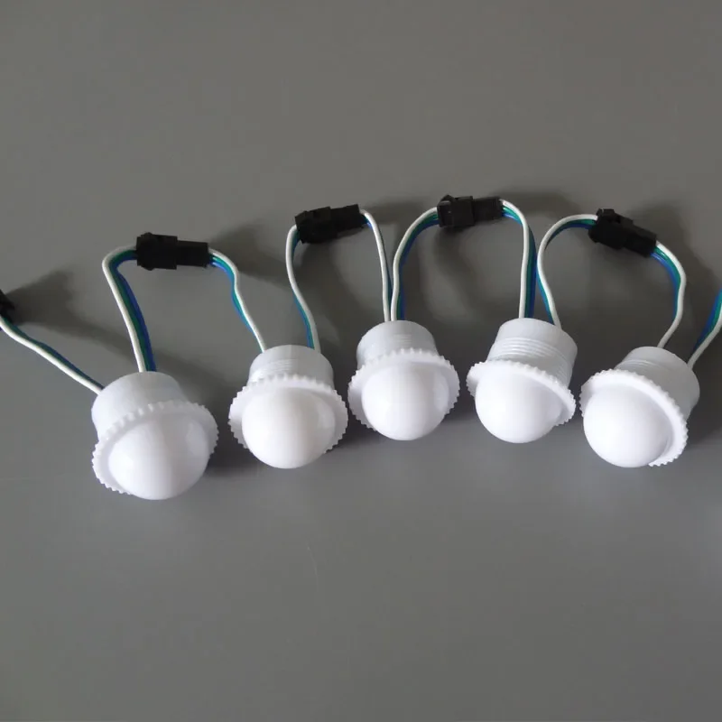 20pcs DC12V WS2811 26MM Diameter Milky Cover RGB LED Module Point Lights 3 led 5050 SMD LED Pixel Lamp Waterproof for Decor