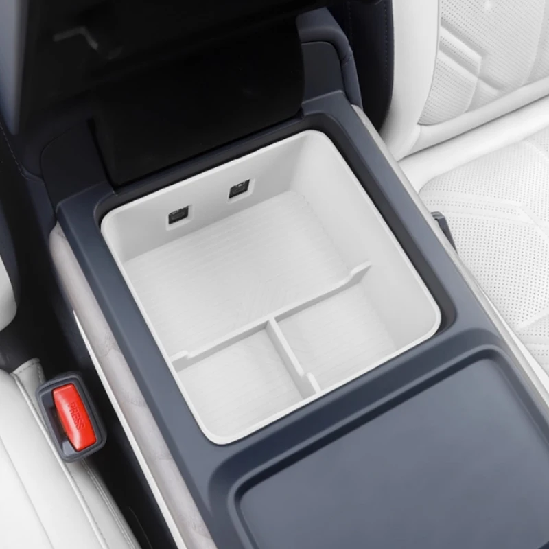 

For Zeekr 9X EX1H 2025 2026 Central Control Armrest Box Silicone Storage Box Car Storage Box Interior Accessories Modification