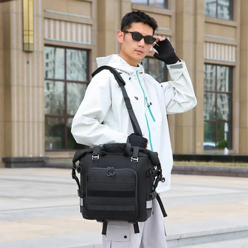 

Motorcycle Tool Bag Multifunction Saddlebag Double Use Waterproof Oxford Side Travel Luggage Bag Over Saddlebags R6FB