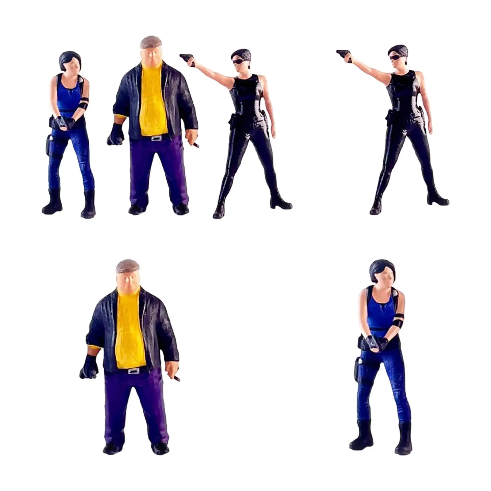 Figurine jouet modèle poupée jouet Unique décoration de table ornement figurine en résine pour cadeaux de fête salle d'étude chambre à coucher domestique 1/64