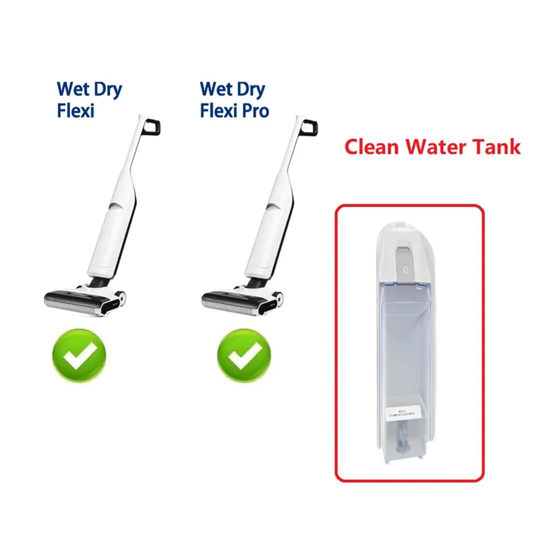 ABZA-خزان مياه نظيف بديل للمكنسة الكهربائية Roborock Flexi/Flexi Pro/A20/A20 Pro الرطبة والجافة