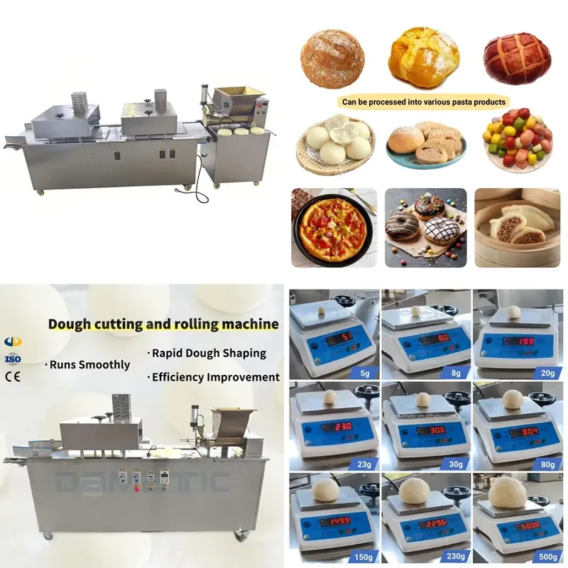 Commercial Dough Rounder and Divider Machine for Making Dough Balls