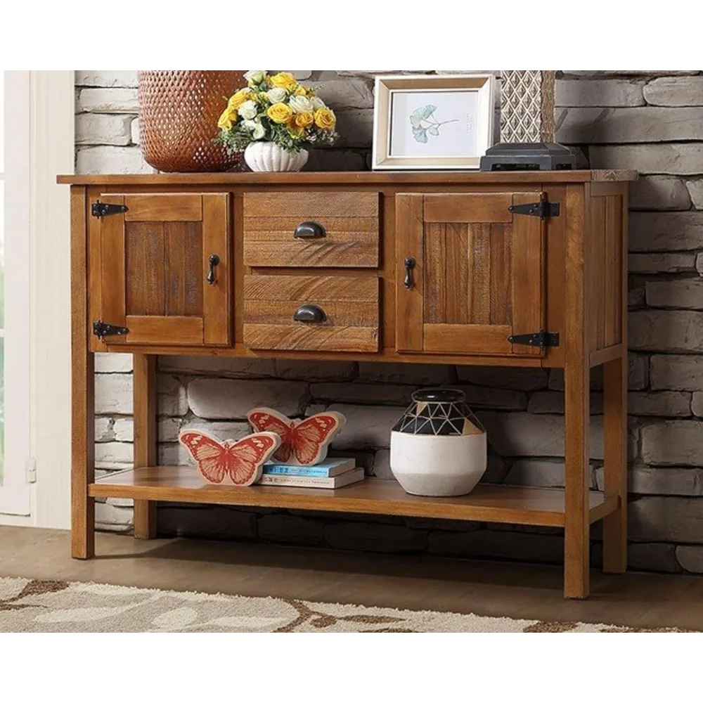 Farmhouse sideboard, buffet cabinet, kitchen sideboard, hall table, cupboard, coffee bar cabinet, brown