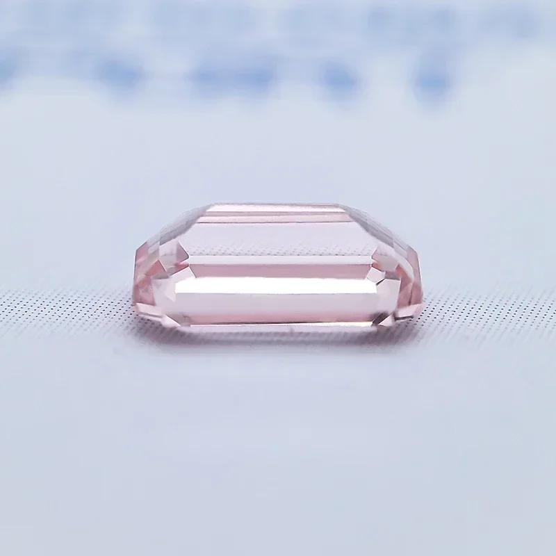 Lab Grown Sapphire Emerald Cut Morgan Pink VVS1 3x5mm Gemstone for DIY Jewelry Making Materials Selectable AGLCertificate