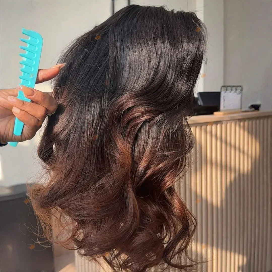 Ombre Braun 24 Zoll Body Wave 5x5 Seidenbasis Jüdische Echthaarperücke mit Babyhaar HD Spitze Europäisches Haar Klebefrei Vorgezupft