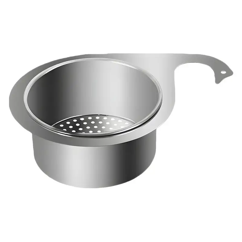 Faucet Filter Basket Removable Goosehead Storage Drainage Basket Stainless Steel Swan Sink Strainer Drainage Racks Accessories