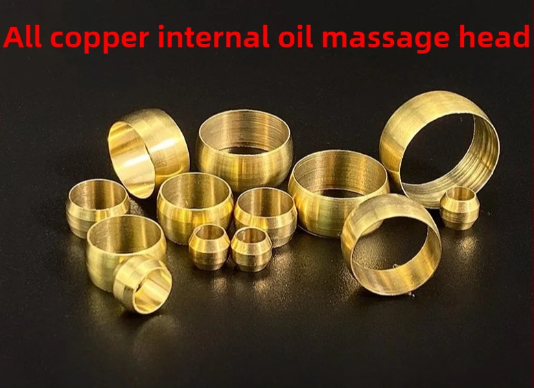 Durable Copper Compression Sleeve Clamp 4-16mm PB for Hydraulic Oil Pipe Fitting Automotive DIY Plumbing Repair Tool Kit