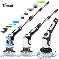 TINSOL Multifunctional Electric Cleaning Brush 11 in 1 Voice Cordless Smart Rotating Cleaning Brush Kitchen Cleaning Brush