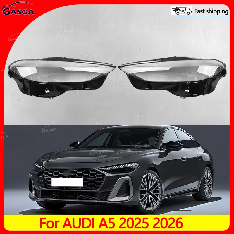 High-Quality Clear Headlight Lenses Headlight Housing Headlamp Shell Anti-UV Anti-Aging Fit For AUDI A5 2025 2026