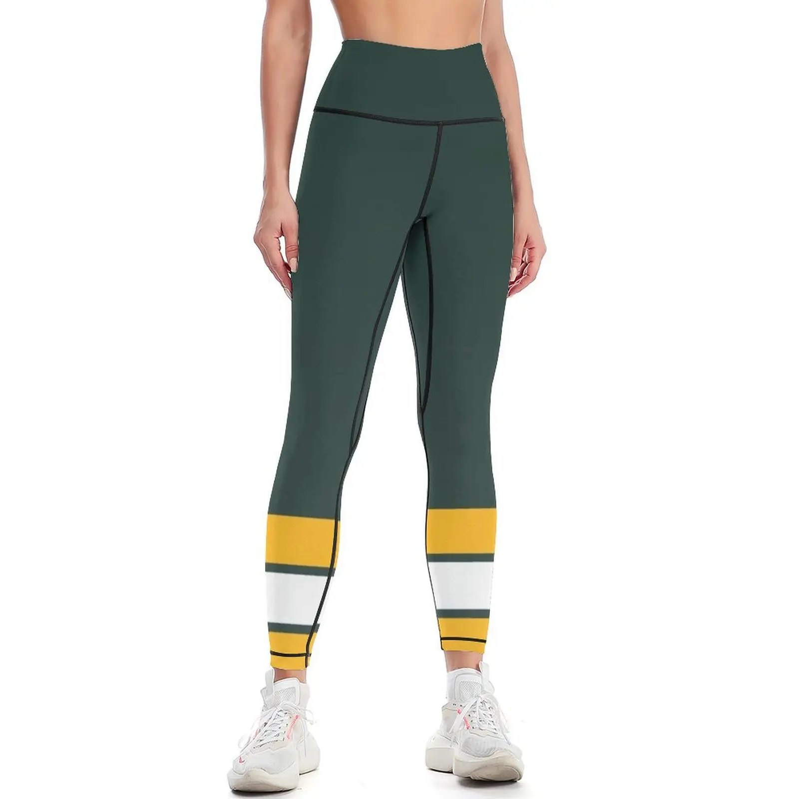 

Green Bay lines Leggings Women's push up Fitness woman Women's high waist Womens Leggings