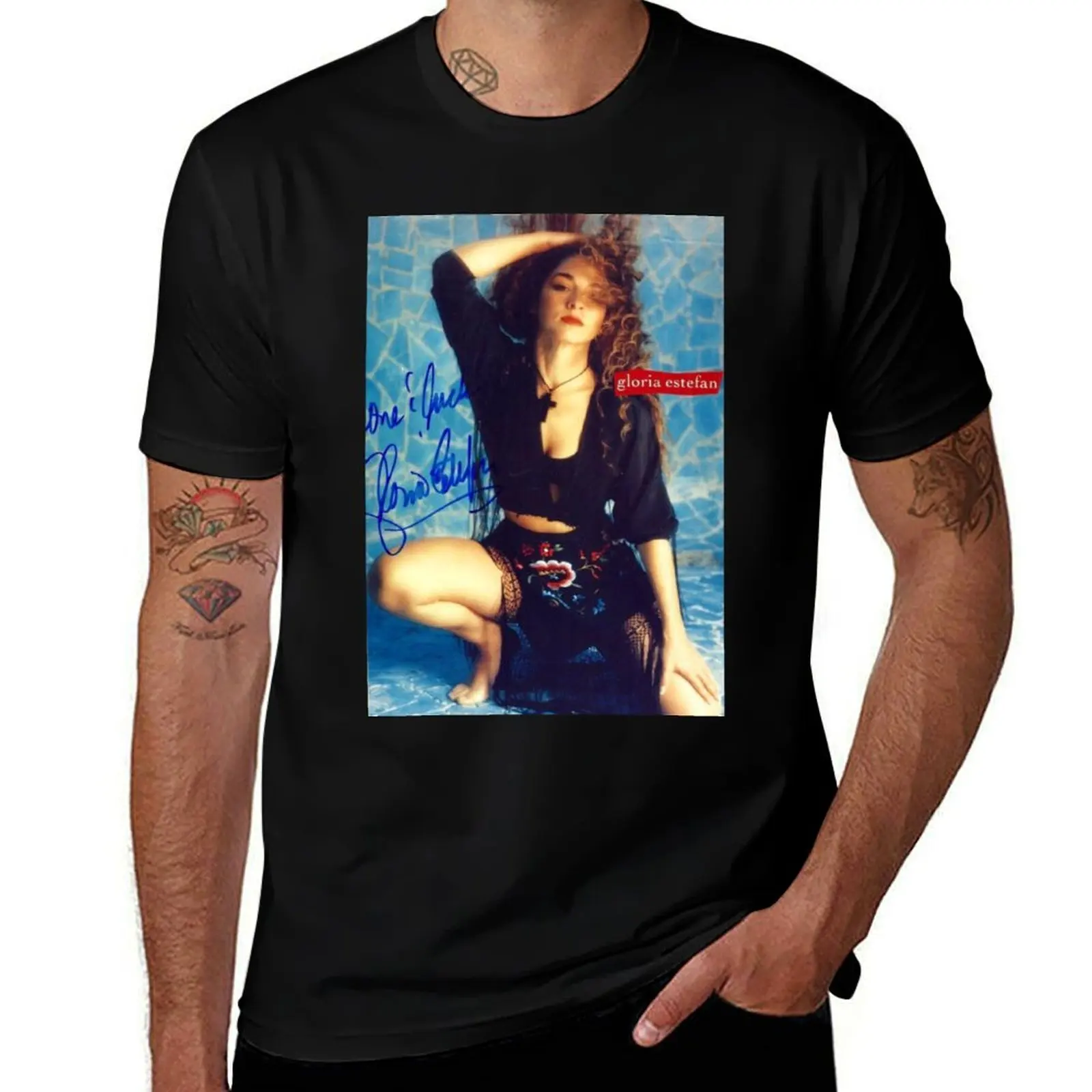 GLORIA ESTEFAN MUSIC ARTWORK T-Shirt Fashion Pattern Printed Tee Shirt T-Shirt