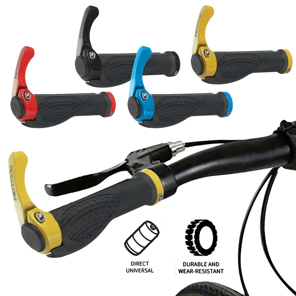 Bike Handlebar Grip Ergonomic Bike Grip Anti Slip Bicycle Handle Grip 180 Degree Rotating Handle Bar End Grips for Mountain Bike