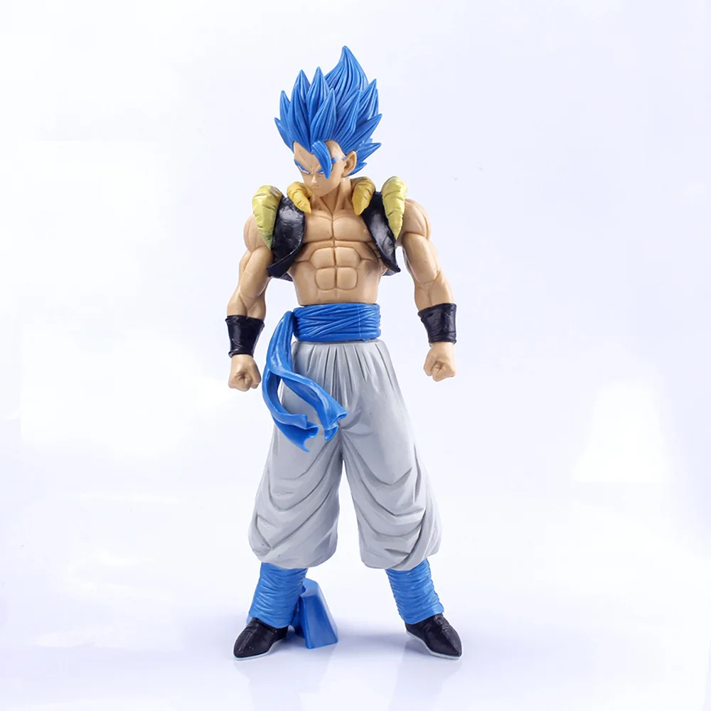 32CM Dragon Ball Super Gogeta Super Saiyan Blue Hair Standing Large Model Toy Gift Ornament action Figure bambola da collezione PVC