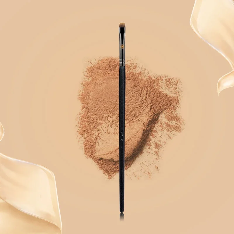 แปรงแต่งหน้าพิกัสโซ เกรย์ หมายเลข 302 แปรงเขียนขอบตา ขนแปรงไฟเบอร์ ด้ามไม้เนื้อแข็ง แปรงเขียนขอบตาแบบมืออาชีพ