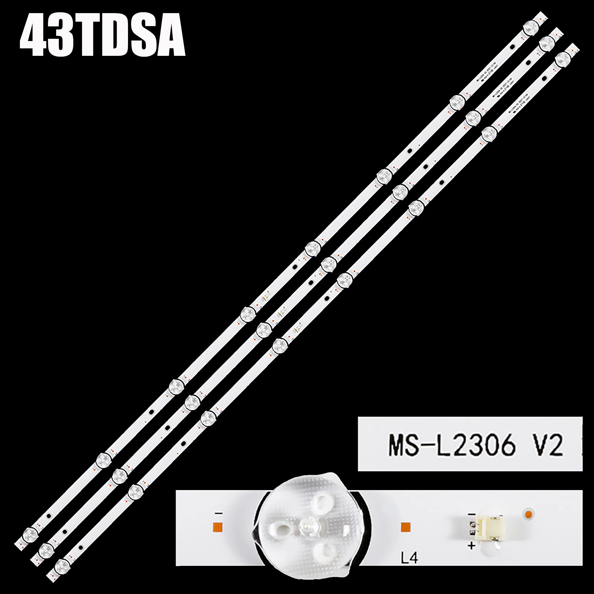 1/5/10 kit 81cm 8LEDs LED Backlight strip For selecline 43