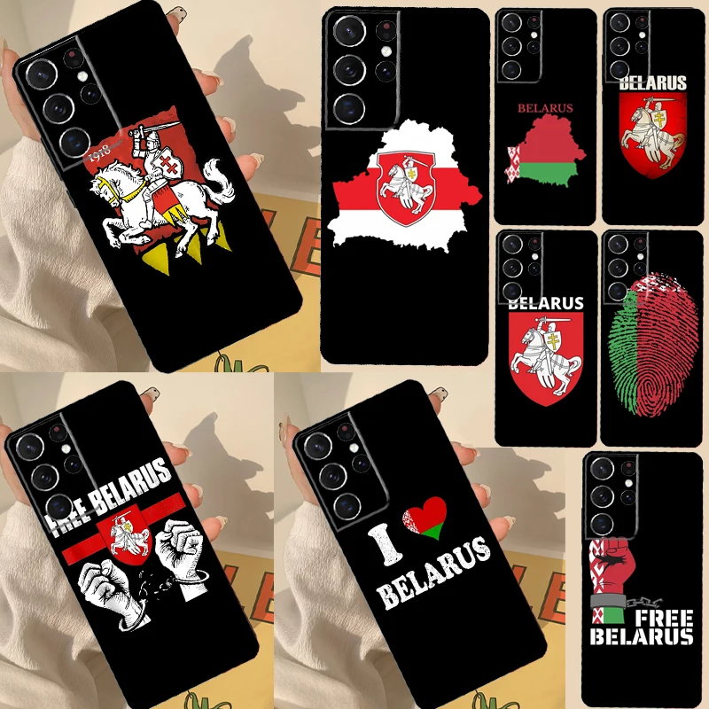 Belarus Flag Case For Samsung Galaxy S20 FE S21 S22 Ultra Note 20 S10e S8 S9 S10 Note 10 Plus Cover