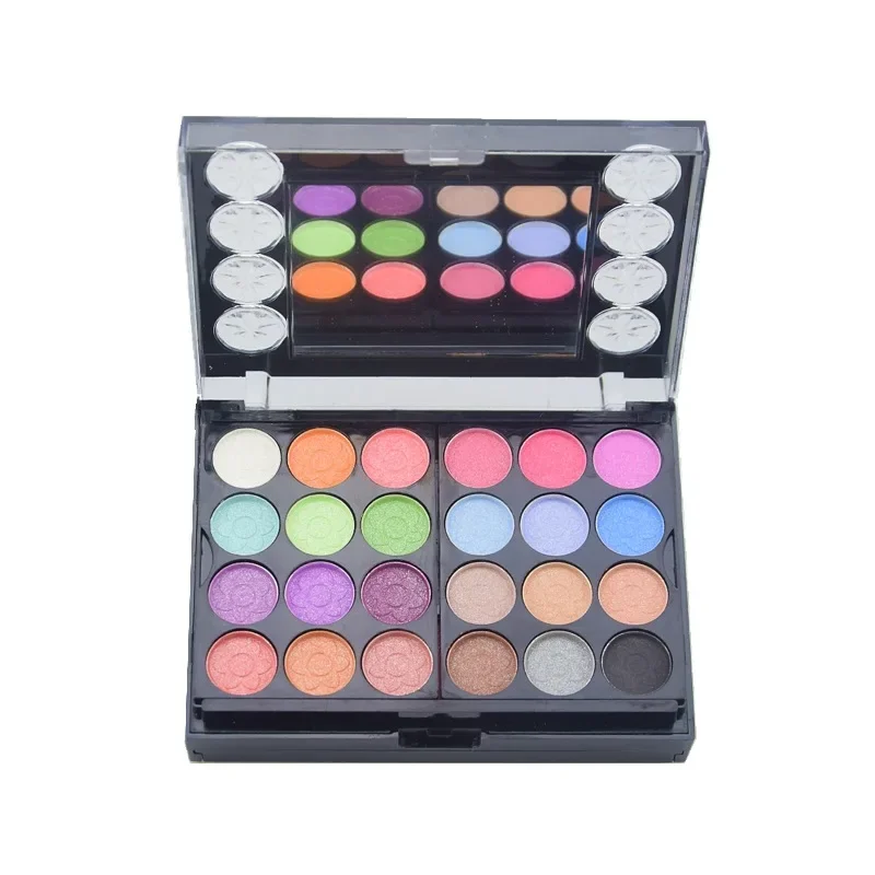 Pro 37 Color Makeup Set Pigment Powder Matte Eyeshadow Palette Long-lasting Lip Gloss Kit Concealer Blush Peach With Brush Puff