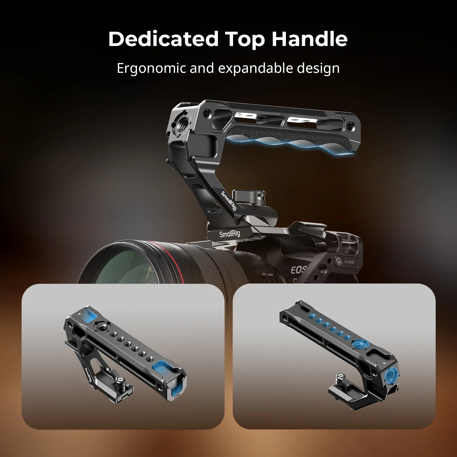 Kit de jaula de cámara SmallRig R6 Mark II para Canon EOS R6 Mark II con abrazadera de Cable de mango superior Placa de liberación rápida Arca-Swiss-5197