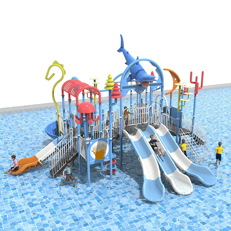 ia- Indoor Aqua Park Play Equipment Commercial Fiberglass and Plastic Water Slide Splash Water Park#