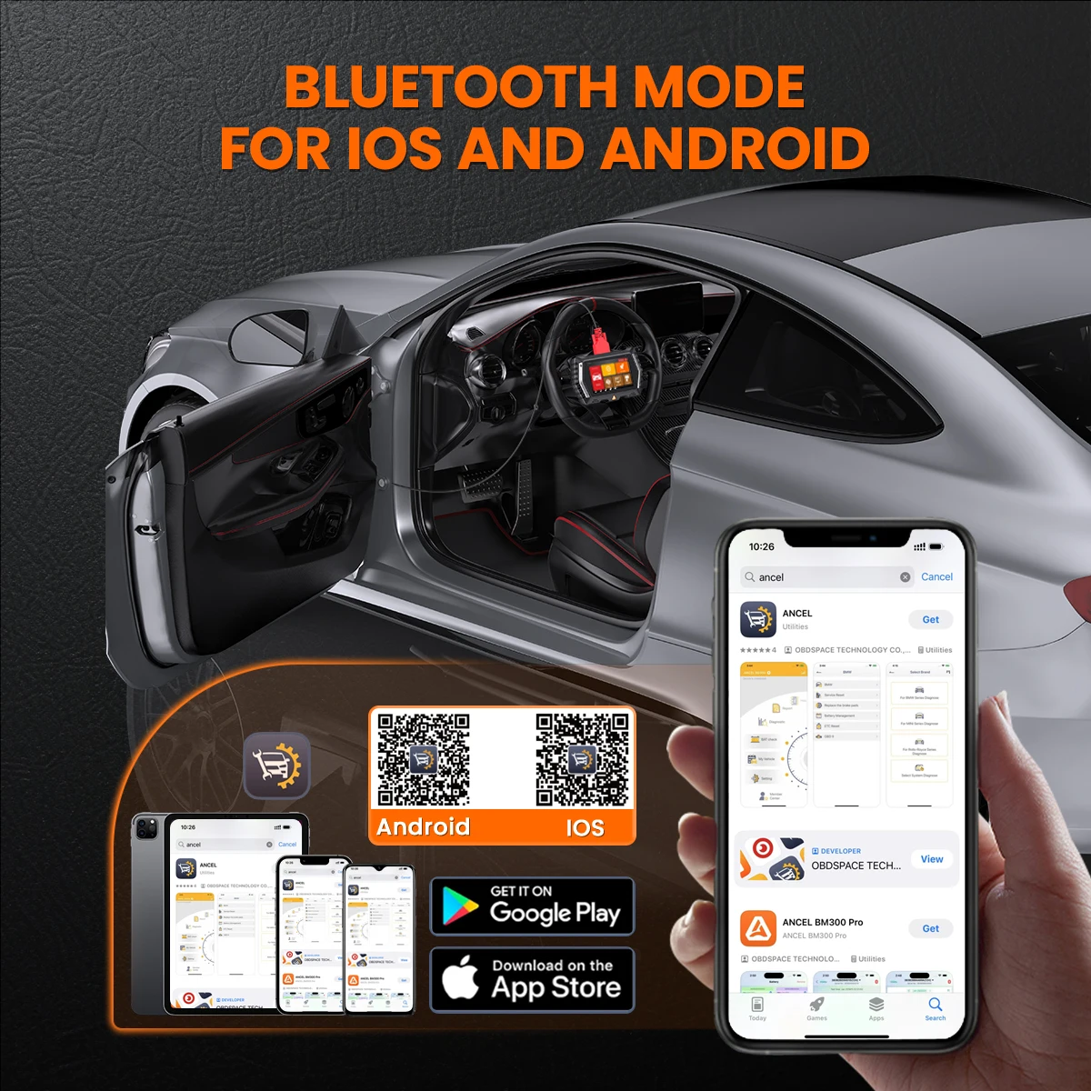 ANCEL V3 Elite Auto OBD2 Scanner Passend für BMW/Mini/Royce Alle Systeme Aktiver Test ECU-Codierung OBD2 Auto-Diagnosegerät Kostenlose Updates – Detail 8