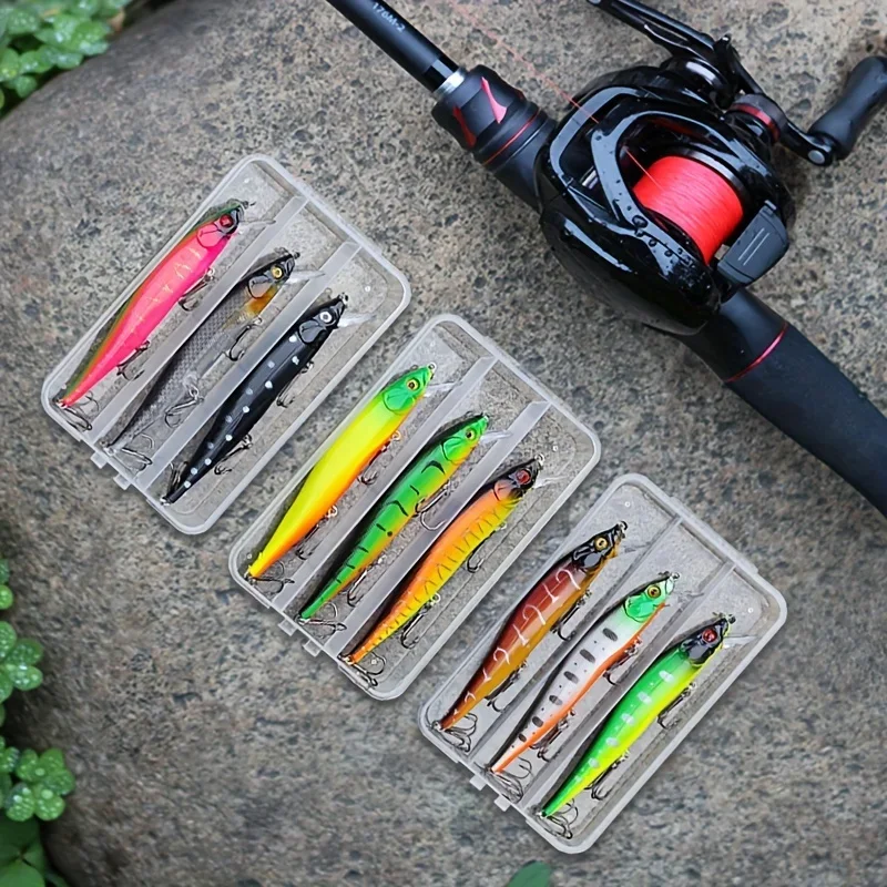 3PCS Japan Hot Model Sinking Minnow Fishing Lures 12cm 14g Jerkbait Bass Pike Carkbait Wobblers Swimbait Professional Hard Bait