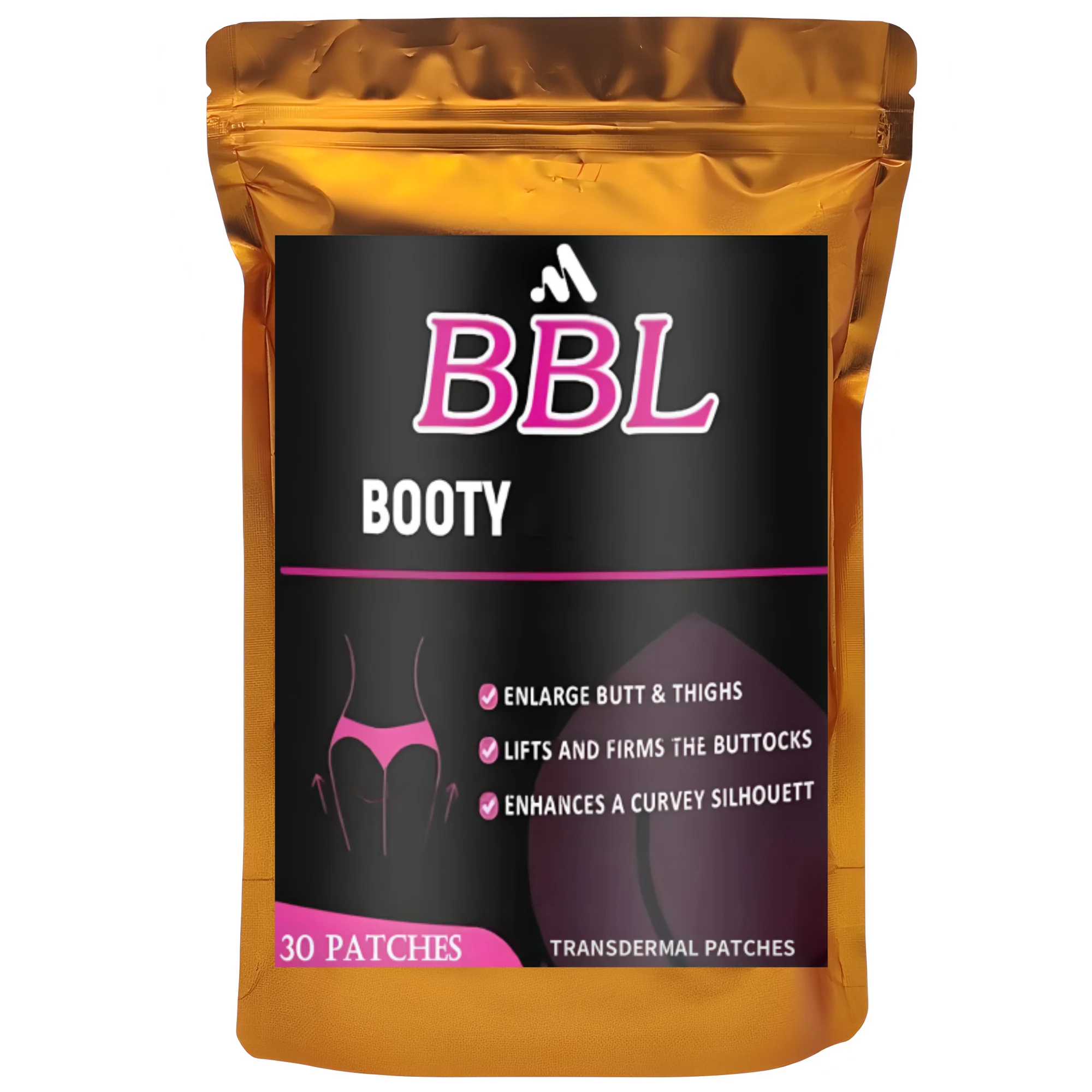 30 Patches Curve Butt Enhancement Transdermal Patches Butt Enhancer Glute Growth - for Bigger Butt Fast
