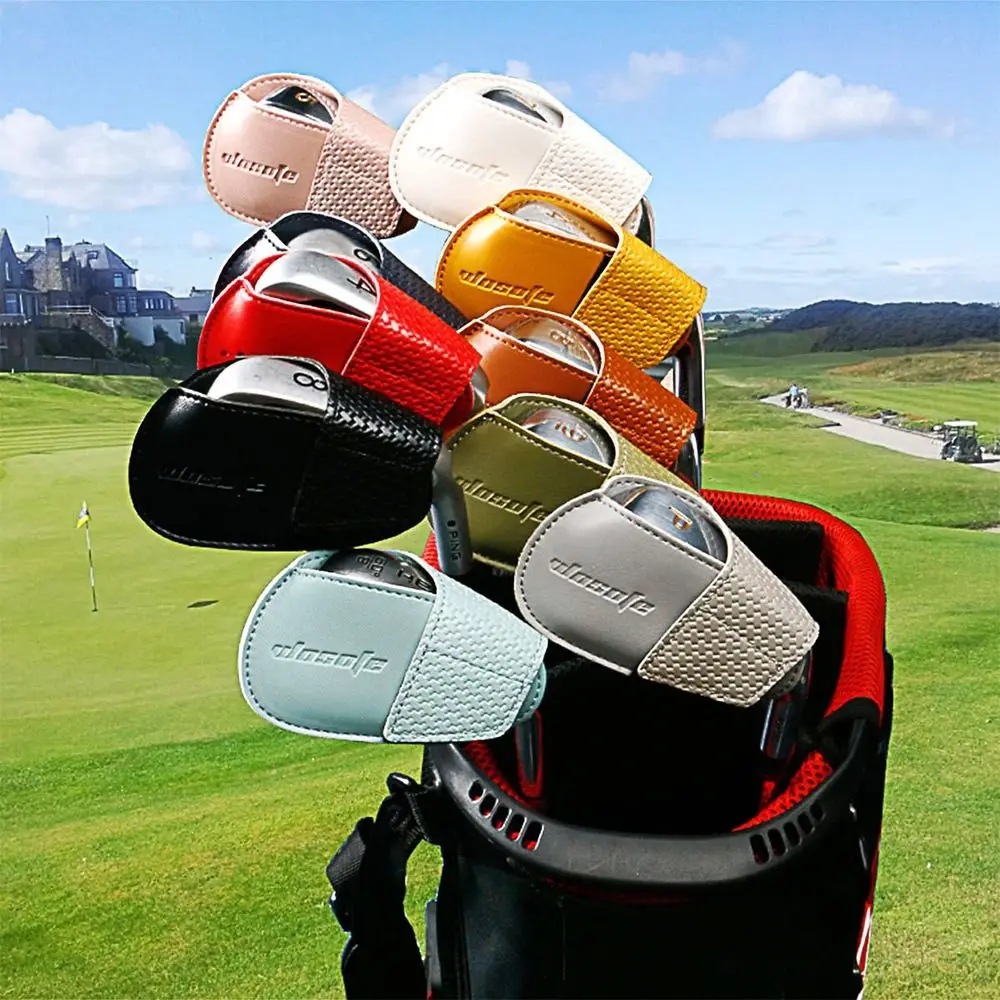 Golf Iron Head Cover PU Golf Club Cover Protective Headcover Golf Accessories