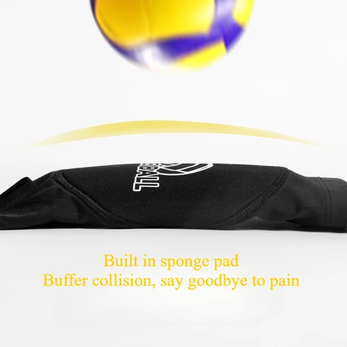 Imagen 2 del producto Brazalete de paso de voleibol, mangas de brazo y soporte de muñeca con almohadilla de protección para niñas y niños, mangas protectoras más cálidas para adultos, 1 par