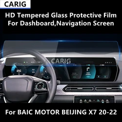 For BAIC MOTOR BEIJING X7 20-22 Dashboard,Navigation Screen HD Tempered Glass Protective Film Anti-scratch Repair Film Refit