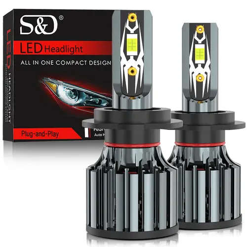 Imagen 1 del producto 30000LM H7 H1 H4 LED H8 H11 9005 HB3 9006 HB4 9012 Hir2 9008 H13 bombilla Led Canbus 3570 CSP faro de automóvil lámpara antiniebla Turbo