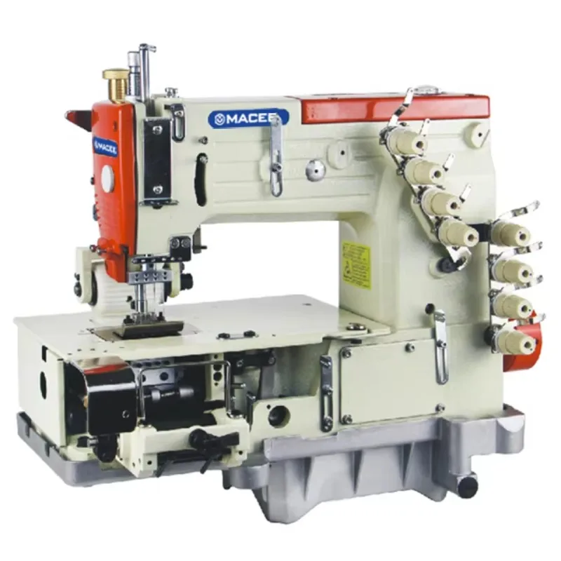 

1404PMD High-speed 4 Needle Flat-bed Double Chain Stitch Sewing Machine (metering Device)