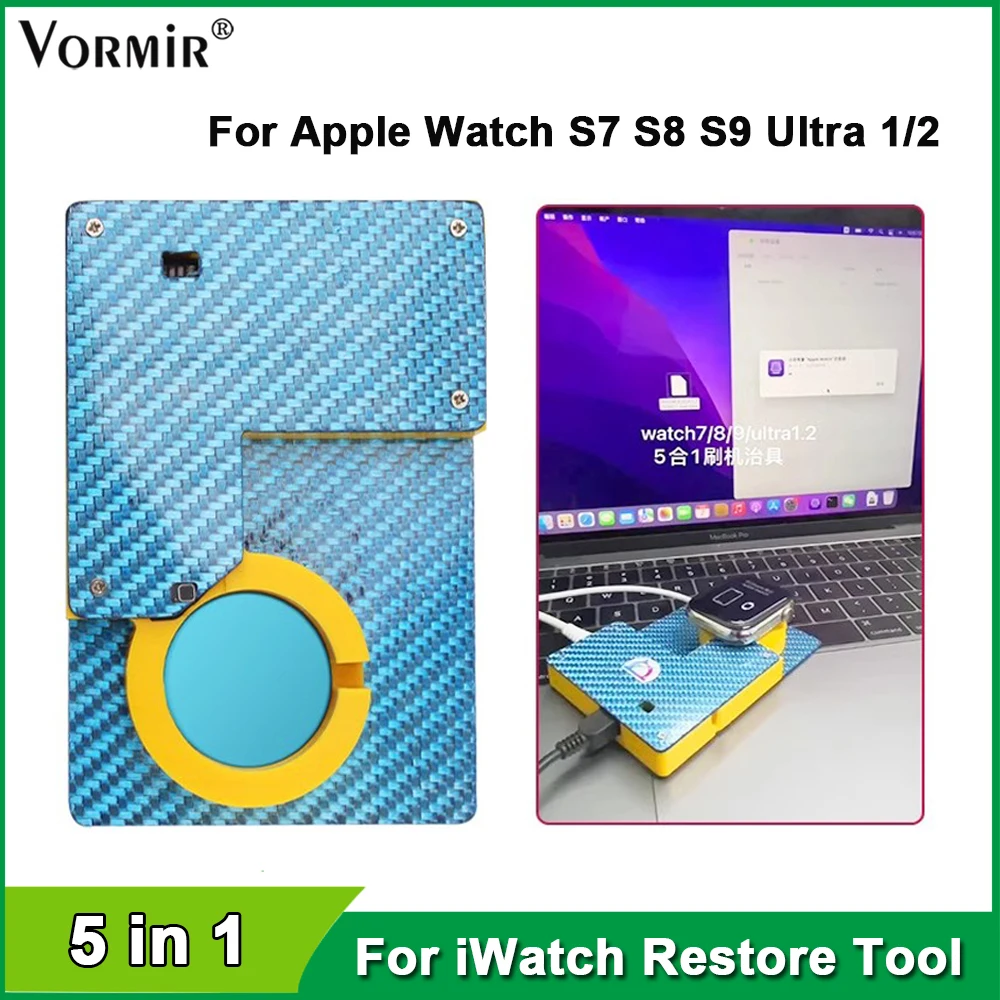 

5 in 1 Awrt iBUS Adapter Restore Programmer for Apple Watch S7 S8 S9 Ultra1 Ultra2 Restoring Watch Test Stand Repair Tools