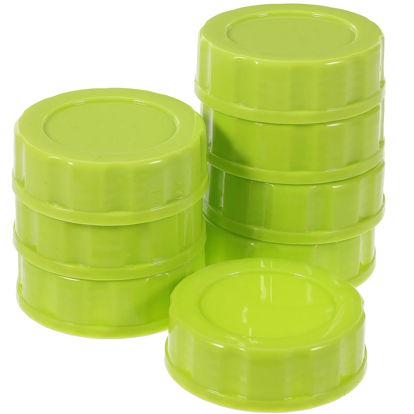 

8 шт. прочных универсальных крышек для молочных бутылок, подходящих для стеклянных бутылок, многоразовые сменные крышки с герметизирующим эффектом