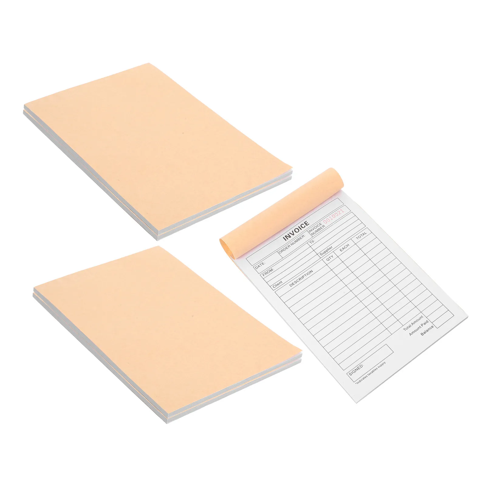 

Набор из 5 блоков самокопирующихся бланков для счетов-фактур (3 части, 60 листов, 8,3x5,7 дюйма) для малого бизнеса: книга чеков, бланки заказов для флористов и пекарен