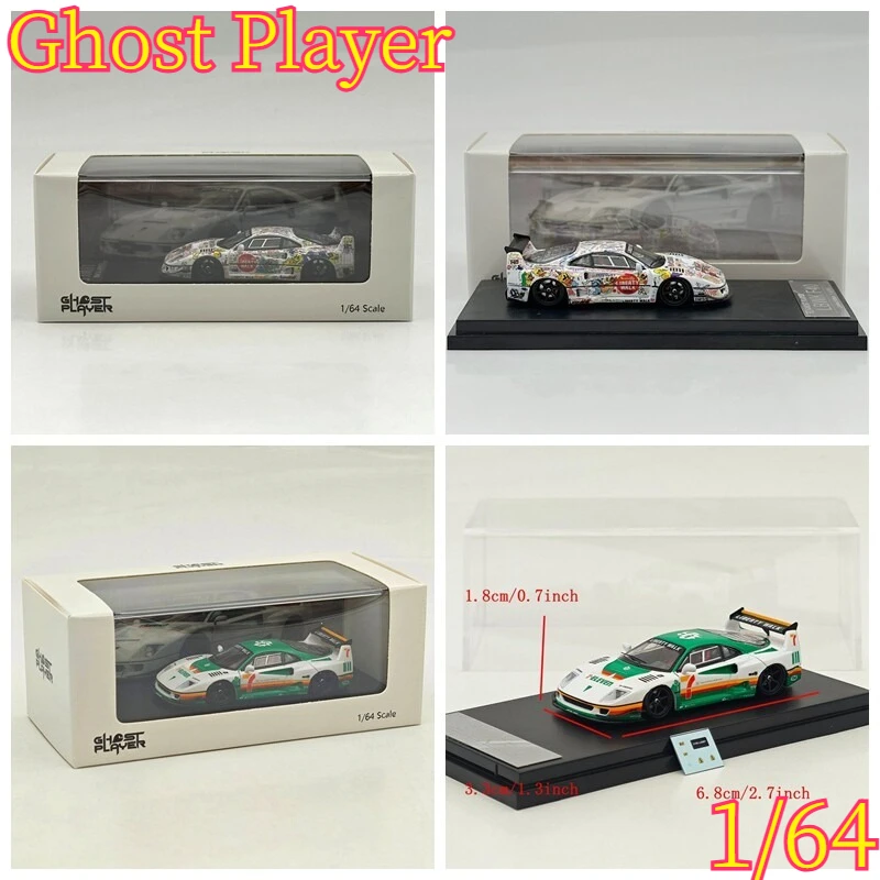 Ghost Player 1: Limited Edition Collectible Simulation Car Model of 64 Alloy Racing Horse F40 LBWK Modified Racing Car