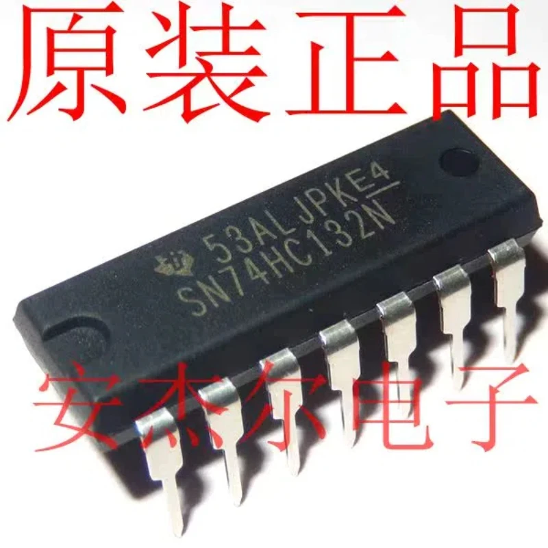 20PCS/imported brand new SN74HC132N Schmitt trigger input direct insertion DIP-14 in stock