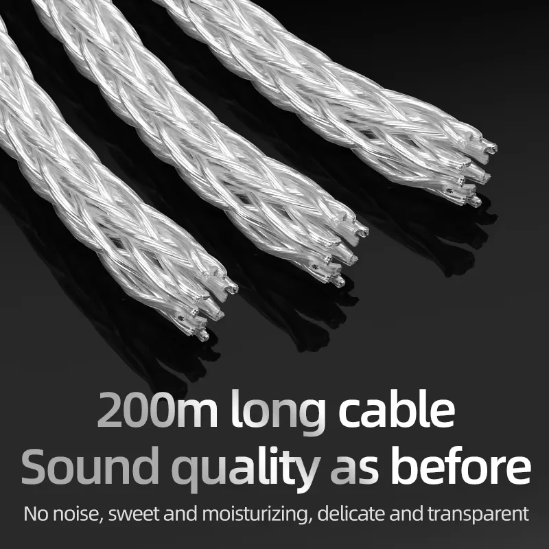 ATAUDIO HiFi Speaker Bulk Cable OCC Silver-plated Wire High Quality DIY Speaker Cable For DVD CD Amplifier Decoder