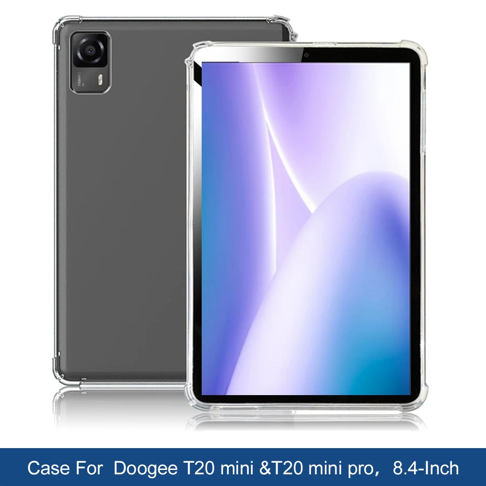 TPU Cover Case for Doogee T20 Mini Pro 8.4inch Tablet Safe Shockproof Silicone