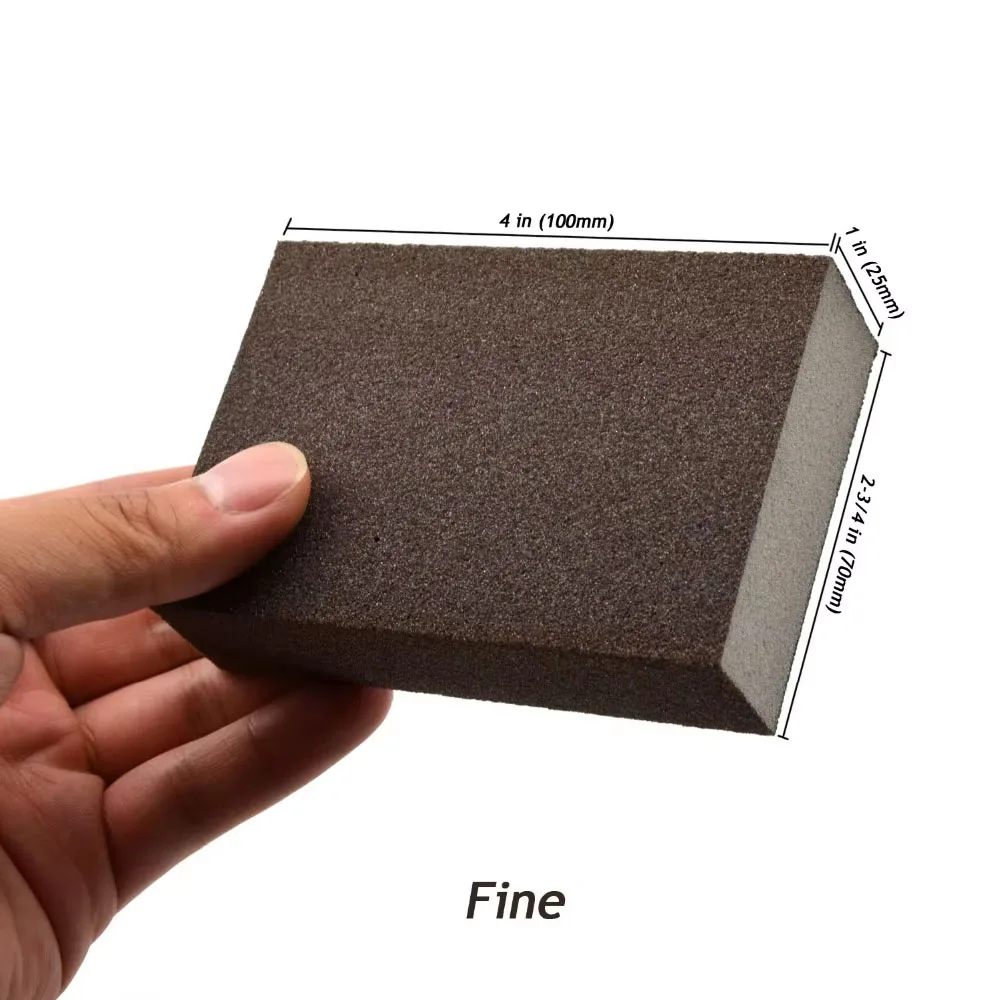 4PCS Manuelle Schleif Schwamm Blatt Küche Bad Polieren Schleifen Schleif Schwamm Block Trocken/Nass Schleifen Waschbar Wiederverwendbare Kit