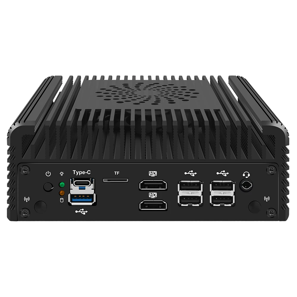 12th Gen 3 N355 I3 N305 N150 N100 كمبيوتر صغير مع 2x10G SFP + 2xi226-V 2.5G Soft Router 2xNVMe 1xDDR5 Proxmox NAS Server Firewall