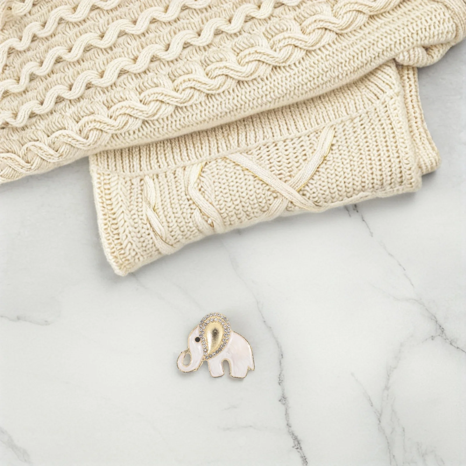 

10Pcs Rhinestone Elephant Brooch Pin Cute Animal Jewelry Elegant Lapel Pin for Casual Formal Dresses Jackets Sweaters