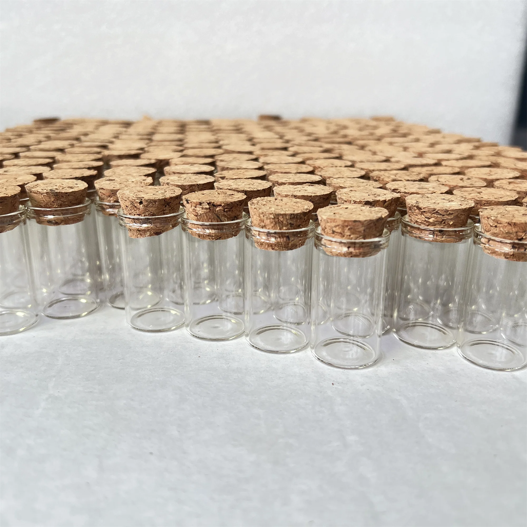 60/108 PCS 8ML Mini Wishing Glass Bottles Cork Stopper Clear 22×40mm Decor Tiny Glass Jars Decoration Wedding Home Decor Vials