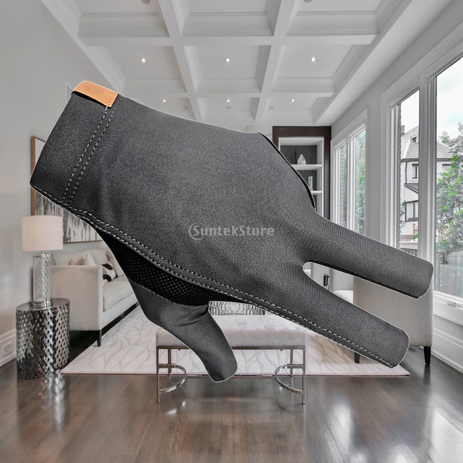 

Anti Slip Billiard Glove Three Finger Hand Protector Breathable Elastic Nylon for Snooker Pool Sports