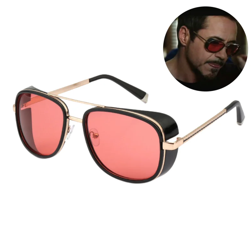 Iron Man 3 Matsuda TONY stark Sunglasses Men women mirror designer sun glasses Vintage lens cosplay