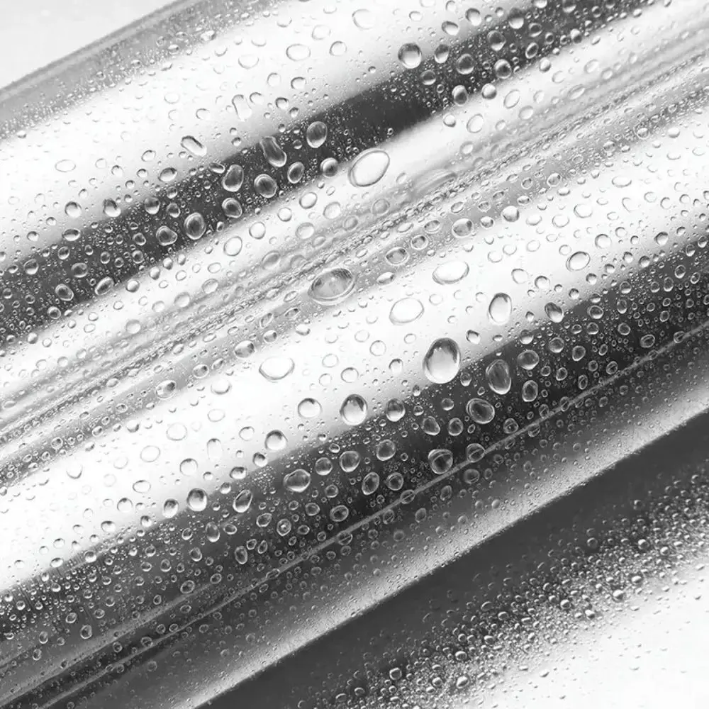 PVC Material Wallpaper Decor Film Waterproof Stainless Brushed Silver Removable Wallpaper 40 cm Width Oil-Proof Vinyl Wallpaper