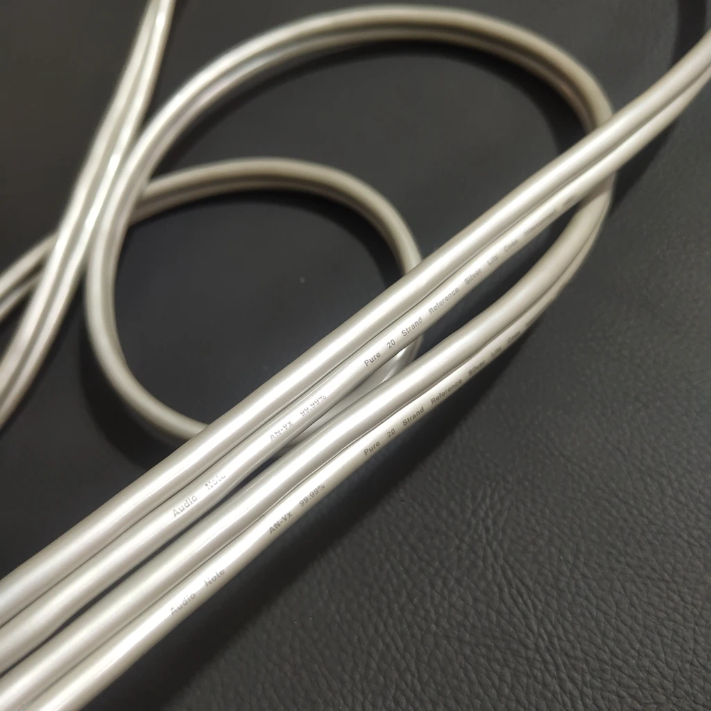 Genuine U.K. AUDIO NOTE AN-VX 20 Strands HIFI Silver Litz Interconnect RCA Cable Bulk Audio/Video CD Player AMP Signal Cable