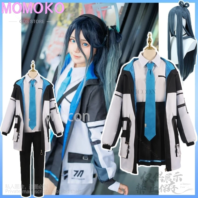 Anime Game Blue Archive Cosplay Costume, Tendou Arisu, Manteau personnalisé, Uniforme du lycée JK, Robe de marin trempée pour fille, Halloween