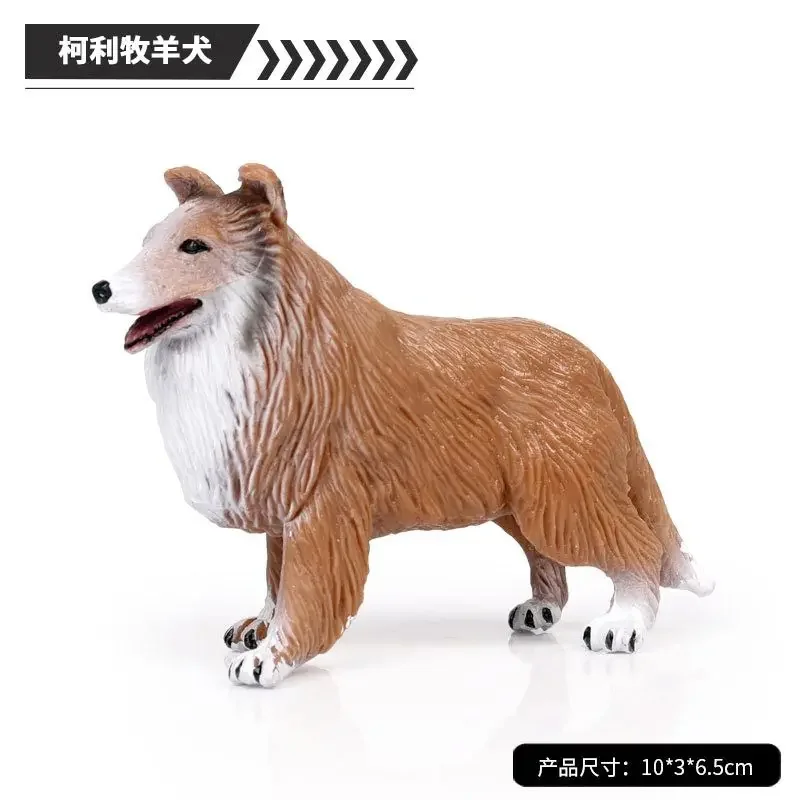 Simulazione Animali Pet Dogs Serie Action Figures Modello Carino Mini Bulldog Husky Dalmata Schnauzer Figurine per Bambini Giocattoli